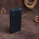 Бумажник мужской вертикальный винтажная кожа SHVIGEL 183036 Черный