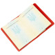 Обложка на паспорт Shvigel 182616 Crazy кожаная Красная