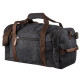 Дорожная сумка текстильная с карманом Vintage 183176 Черная