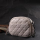 Жіноча стьобана сумка з м'якої натуральної шкіри Vintage 186296 Біла