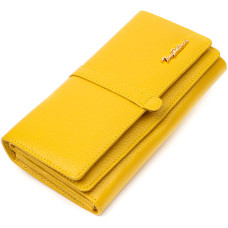 Красочный женский кошелек с большим количеством отделений из натуральной кожи Tony Bellucci 185806 Желтый