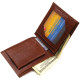 Бумажник для стильных мужчин без застежки из натуральной кожи CANPELLINI 185606 Светло-коричневый