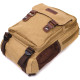 Оригинальный текстильный рюкзак с уплотненной спинкой и отделением для планшета Vintage 186156 Песочный