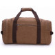 Дорожная сумка текстильная с карманом Vintage 183177 Коричневая