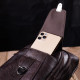 Удобная мужская сумка через плечо из натуральной кожи Vintage 185077 Коричневая