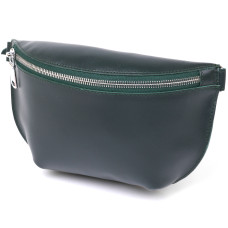 Кожаная женская сумка на пояс Shvigel 184357 Зеленый