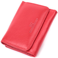 Шкіряний яскравий гаманець для жінок ST Leather 186577 Червоний