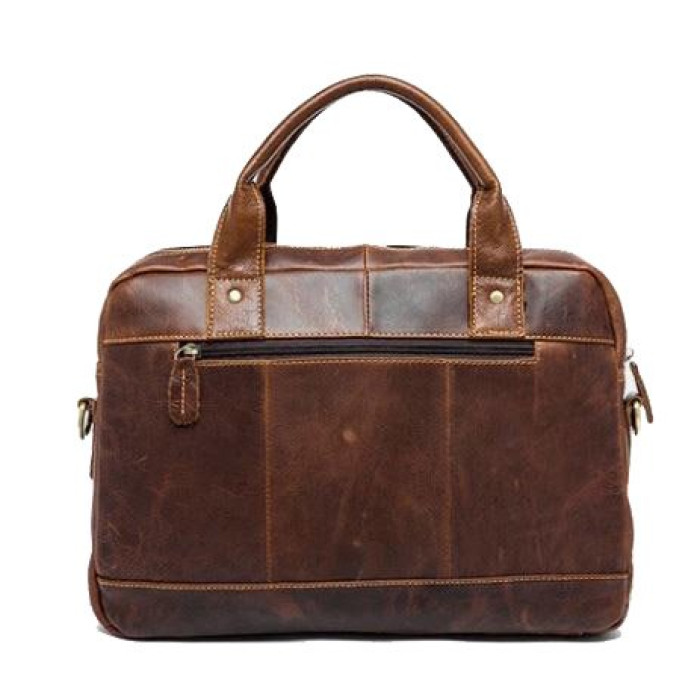 Сумка для ноутбуку з натуральної шкіри Vintage 182527 Коричнева
