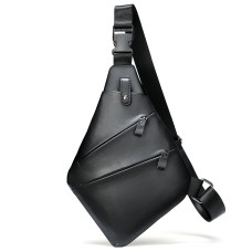 Практичная сумка через плечо кожаная 183297 Vintage Черная