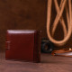 Мужской кошелек с встроенной визитницей из кожи TAILIAN 182757 коричневый