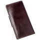 Бумажник вертикальный из кожи алькор на кнопках SHVIGEL 183007 Коричневый