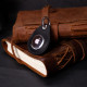 Кожаный брелок-держатель для Apple AirTag из винтажной кожи GRANDE PELLE 186037 Черный