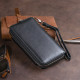 Кошелек зі шкіри на защільці ST Leather 183577 Чорний
