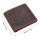 Бумажник горизонтальный в винтажной коже Vintage 182687 Коричневый