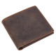 Бумажник горизонтальный в винтажной коже Vintage 182687 Коричневый