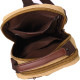 Интересная мужская сумка через плечо из плотного текстиля Vintage 186177 Песочный