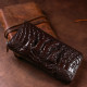 Клатч мужской CROCODILE LEATHER 181827 из натуральной кожи крокодила Коричневый