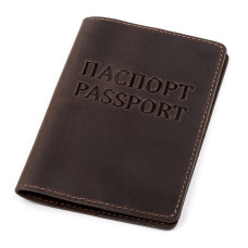 Обложка на паспорт Shvigel 181567 кожаная Коричневая