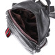 Кожаный небольшой женский рюкзак Vintage 184327 Черный