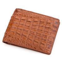 Гаманець CROCODILE LEATHER 181317 з натуральної шкіри крокодила Коричневий