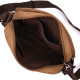 Вместительная мужская сумка мессенджер из плотного текстиля Vintage 186187 Коричневый