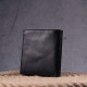 Мужской кошелек классический KARYA 185157 из натуральной гладкой кожи черный.