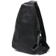 Модная кожаная мужская сумка через плечо Vintage 184337 Черный