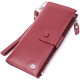 Вертикальный женский кошелек-клатч из натуральной кожи ST Leather 186607 Бордовый