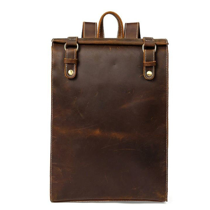 Рюкзак шкіряний дорожній Vintage 182457 Коричневий
