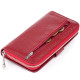 Вертикальный вместительный кошелек из кожи женский ST Leather 183547 Бордовый