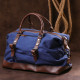 Дорожная сумка текстильная средняя Vintage 183107 Синяя