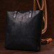 Винтажная кожаная женская сумка Shvigel 184487 Черный