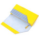 Вместительный женский кожаный кошелек комби двух цветов Сердце GRANDE PELLE 185027 Желто-голубой