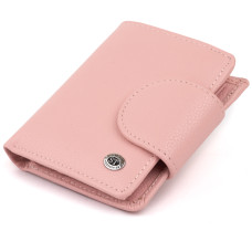 Маленький кошелек с монетницей сзади женский ST Leather 183507 Розовый