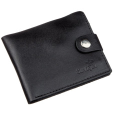 Мужское портмоне с монетницей кожаное SHVIGEL 183047 черное