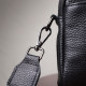 Прямоугольная женская сумка с карманами из натуральной кожи Vintage 22597 Черная