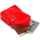Яркий женский рюкзак из натуральной кожи Shvigel 184308 Красный