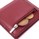 Женский небольшой кошелек из натуральной кожи ST Leather 186478 Бордовый