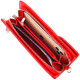 Вместительное женское портмоне клатч из натуральной кожи CANPELLINI 185378 Красное