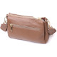 Женская стильная сумка через плече из натуральной кожи Vintage 186258 Бежевая