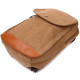 Практичный рюкзак для мужчин из плотного текстиля Vintage 186168 Коричневый