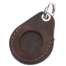 Надежный брелок-держатель для Apple AirTag из винтажной кожи GRANDE PELLE 186038 Коричневый