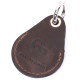 Надежный брелок-держатель для Apple AirTag из винтажной кожи GRANDE PELLE 186038 Коричневый