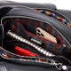 Практичная женская сумка с ручками KARYA 184638 кожаная Черный