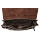 Портфель мужской из кожи на плечо Vintage 182538 Черный