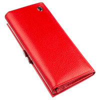 Жіночий гаманець з монетницьою на клямці ST Leather 182428 Червоний