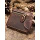 Тонке чоловіче портмоне матове 183308 Vintage Коричневе