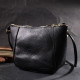 Маленькая сумка через плечо из натуральной кожи Vintage 186268 Черный