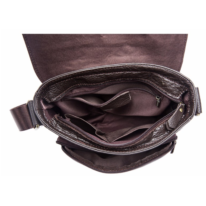 Сумка через плече зі шкіри Vintage 182968 Коричнева