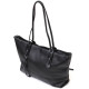 Вместительная женская сумка из натуральной кожи 185928 Vintage Черная